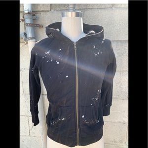 Boys grail hoodie with skull & rose motif on back